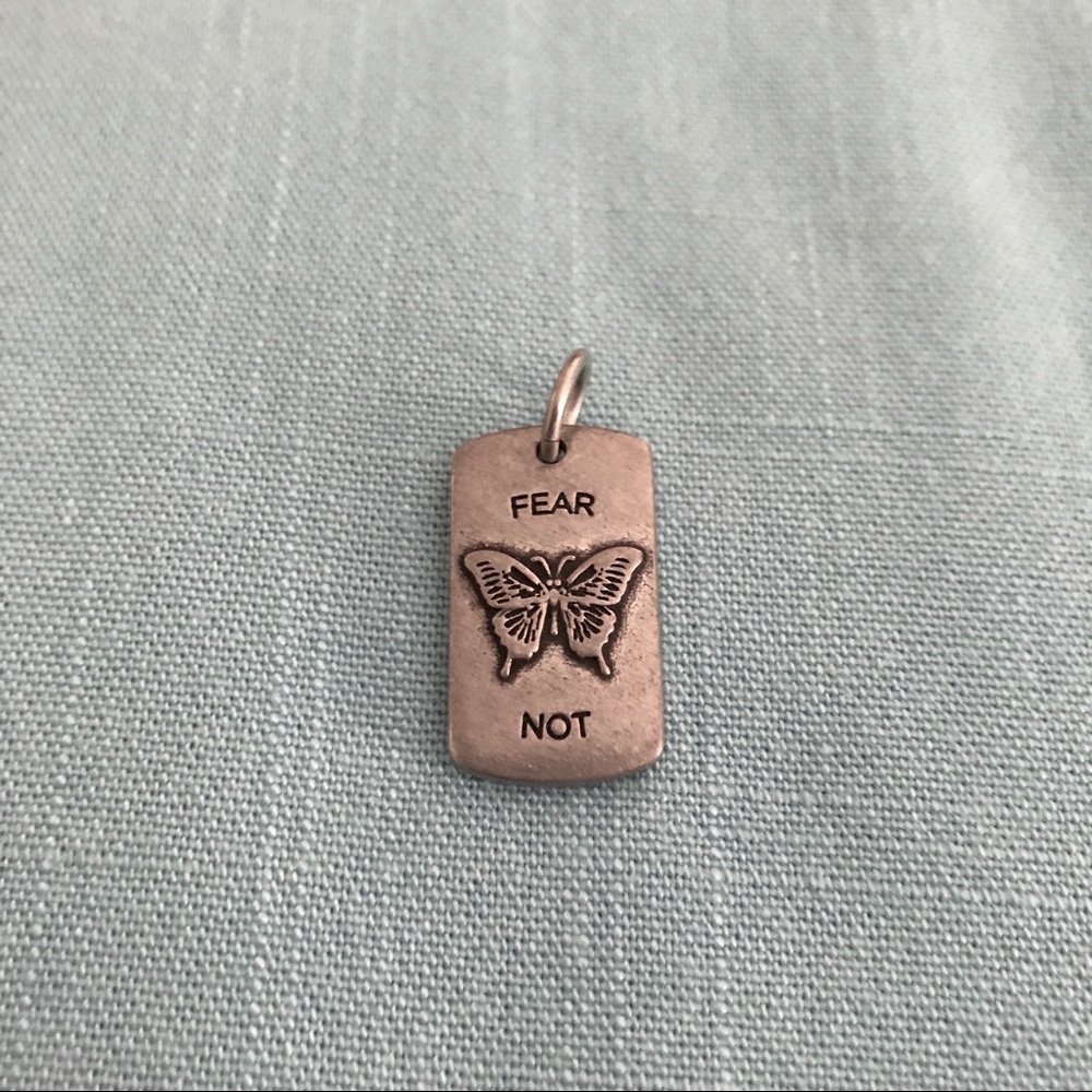 Origami Owl Fear Not tag